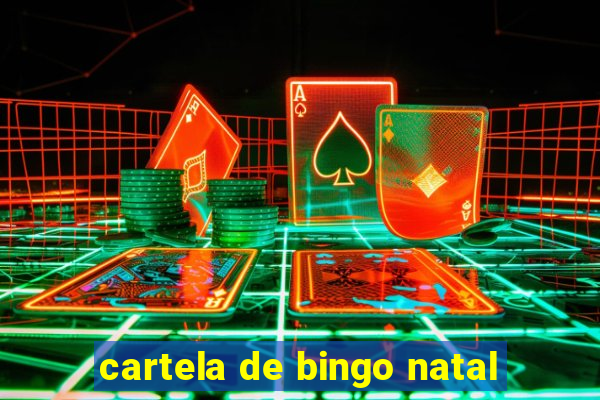 cartela de bingo natal